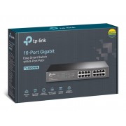 TP-LINK easy smart switch TL-SG1016PE, 16-Port Gigabit, PoE+, Ver. 3.0