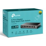 TP-LINK Easy Smart Switch TL-SG108PE, 8-Port Gbit, 4-Port PoE, Ver. 5.0