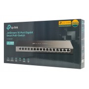 TP-LINK JetStream switch TL-SG2016P, 16-Port Gigabit, 8x PoE+, Ver. 1.0