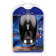 TITANUM ασύρματο ποντίκι Snapper TM105K, οπτικό, 1600DPI, μαύρο