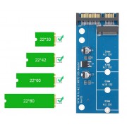 POWERTECH Converter SATA 22pin σε M.2 SSD TOOL-0019, 2230/2242/2260/2280