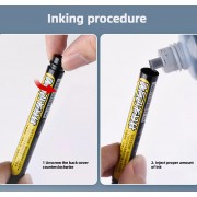 Ανεξίτηλος μαρκαδόρος σημαδέματος TOOL-0098 με μακριά μύτη, 45mm, μαύρος, 2τμχ