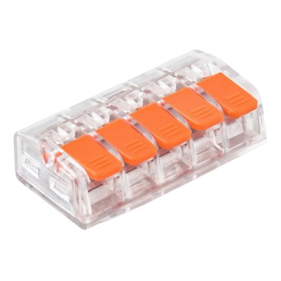 POWERTECH κλέμα σύνδεσης καλωδίων TOOL-0102, 5pin, 10τμχ POWERTECH κλέμα σύνδεσης καλωδίων TOOL-0102, 5pin, 10τμχ