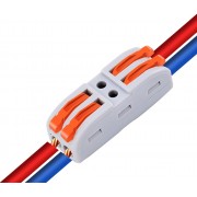 POWERTECH κλέμα σύνδεσης καλωδίων TOOL-0103, 2pin προς 2pin, 10τμχ POWERTECH κλέμα σύνδεσης καλωδίων TOOL-0103, 2pin προς 2pin, 10τμχ