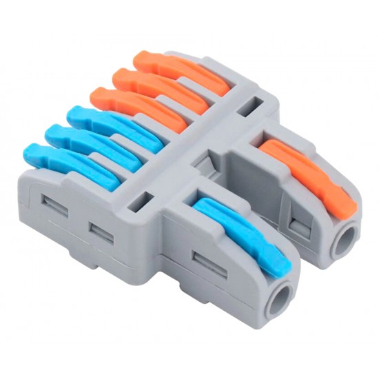 POWERTECH κλέμα σύνδεσης καλωδίων TOOL-0108, 6pin προς 2pin, 5τμχ POWERTECH κλέμα σύνδεσης καλωδίων TOOL-0108, 6pin προς 2pin, 5τμχ