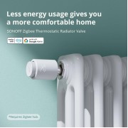 SONOFF smart θερμοστατική βαλβίδα για καλοριφέρ TRVZB, M30x1.5, 48x76mm, 6-28°C
