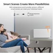 SONOFF smart θερμοστατική βαλβίδα για καλοριφέρ TRVZB, M30x1.5, 48x76mm, 6-28°C