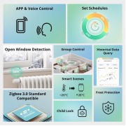 SONOFF smart θερμοστατική βαλβίδα για καλοριφέρ TRVZB, M30x1.5, 48x76mm, 6-28°C
