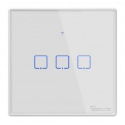 SONOFF smart διακόπτης ΤΧ-T2EU3C, αφής, Wi-Fi, τριπλός, λευκός