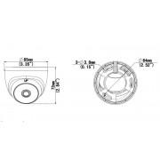 UNIARCH υβριδική κάμερα UAC-T132-F28-H, 2.8mm, 2MP, IR 20m