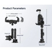 ULEFONE βάση tablet αυτοκινήτου UAN02 για ταμπλό, μαύρη