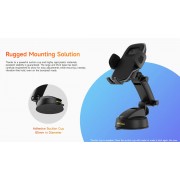 ULEFONE βάση smartphone αυτοκινήτου UAN16 για ταμπλό, 58-100mm x 146mm, μαύρη