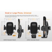 ULEFONE βάση smartphone αυτοκινήτου UAN16 για ταμπλό, 58-100mm x 146mm, μαύρη