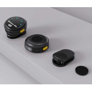 UPTECH ασύρματα μικρόφωνα UPWS-08 με θήκη φόρτισης, USB-C, 2.4GHz, μαύρο