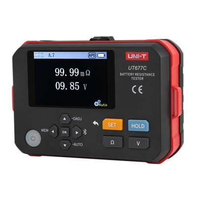 UNI-T μετρητής εσωτερικής αντίστασης μπαταριών UT677C, 0-3Ω, 0-120V