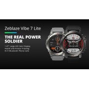 ZEBLAZE smartwatch Vibe 7 Lite, heart rate, 1.47" IPS, 3ATM/IP69K, μαύρο