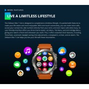 ZEBLAZE smartwatch Vibe 7 Lite, heart rate, 1.47" IPS, 3ATM/IP69K, μαύρο