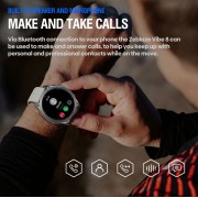 ZEBLAZE smartwatch Vibe 8 με φακό, heart rate, 1.43" AMOLED, 5 ΑΤΜ, MIL-STD-810H, μαύρο