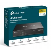 TP-LINK NVR καταγραφικό VIGI NVR1004H-4P, 8MP, 4 κανάλια PoE, Ver. 1.0