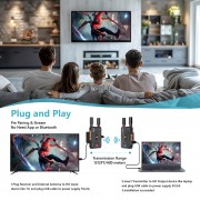 VRRIIS HDMI σύστημα ασύρματης μετάδοσης βίντεο WL097 Pro, 4K, 2.4/5GHz, έως 400m