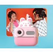 WOWKIDS παιδική φωτογραφική μηχανή K64 με εκτυπωτή, 26MP, 2", ροζ