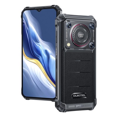 OUKITEL smartphone WP36 με ηχείο 3.5W, 6.52", 8/128GB, 10600mAh, IP68/IP69K, μαύρο