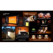 OUKITEL smartphone WP53 με ηχείο 3W, 6.52", 8/128GB, 11000mAh, IP68/IP69K/MIL-STD-810H, μαύρο