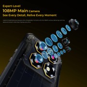 OUKITEL smartphone WP60, 7.2", 8/256GB, 5G, 10000mAh, IP68/IP69K/MIL-STD-810H, κίτρινο