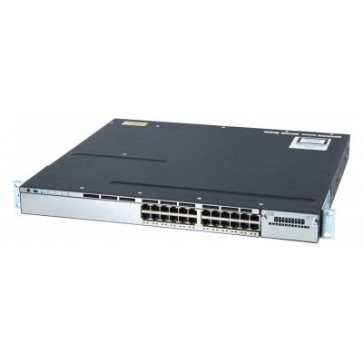 CISCO used Catalyst Switch 3750-X, 24 ports PoE, 1x PSU, managed