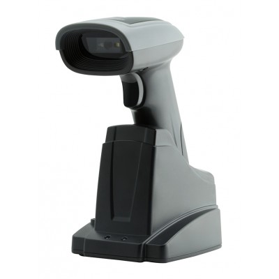 GTCODESTAR barcode scanner X-1901B με βάση, 1D & 2D, ενσύρματο & ασύρματο, Bluetooth, 2000mAh, μαύρο