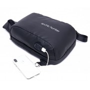 ARCTIC HUNTER Τσάντα Crossbody XB-00081-BK, USB, μαύρη