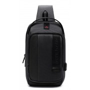 ARCTIC HUNTER τσάντα Crossbody XB00100, USB, 5L, μαύρη