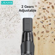 USAMS 2 σε 1 σκουπάκι χειρός & air duster ZB291, 60W, 4000mAh, μαύρο