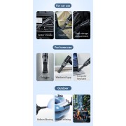 USAMS 2 σε 1 σκουπάκι χειρός & air duster ZB291, 60W, 4000mAh, μαύρο