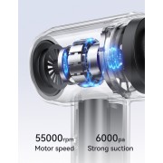 USAMS 2 σε 1 σκουπάκι χειρός & air duster ZB291, 60W, 4000mAh, μαύρο