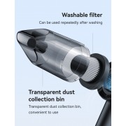 USAMS 2 σε 1 σκουπάκι χειρός & air duster ZB291, 60W, 4000mAh, μαύρο
