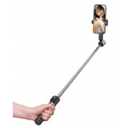USAMS selfie stick ZB324 με τρίποδο, έως 110cm, Bluetooth, μαύρο