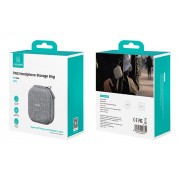 USAMS θήκη οργάνωσης ακουστικών Bluetooth ZB351, 9.5x9.5x5cm, γκρι