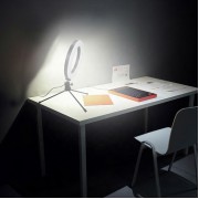 Φωτιστικό δαχτυλίδι LED ZD67B με μίνι τρίποδα, Φ 16cm, 12W