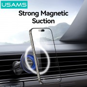 USAMS βάση smartphone αυτοκινήτου US-ZJ081, αεραγωγών, μαγνητική, μαύρη