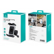 USAMS βάση ποδηλάτου για smartphone ZJ082, μαύρη