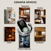 MOES Αυτόνομος Ανιχνευτής Mονοξειδίου του Άνθρακα και Διαρροής Αερίου 5-σε-1 (LCD και Backup Μπαταρία)