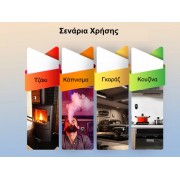 Ανιχνευτής Μονοξειδίου Άνθρακα Plug-In 3-σε-1 με Οθόνη HD