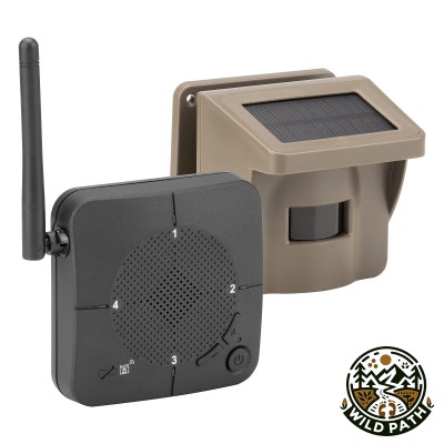 Wild Path Solar PIR Alarm για Διάδρομο/Αυλή – IP66, Ασύρματο 800m, 1 Δέκτης + 1 Αισθητήρας, Υποστήριξη 4 Αισθητήρων