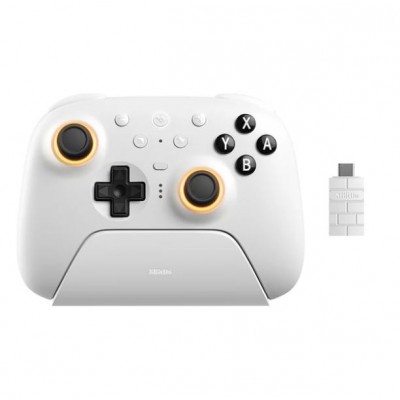 8BitDo Ultimate 2 Bluetooth Controller με Charging Dock για Windows / Android Λευκό
