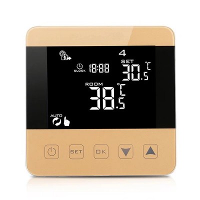 Hysen HY08 Ψηφιακός Θερμοστάτης WiFi Smart για Αέριο/Πετρέλαιο (3A/Οθόνη Αφής/Φωνητικές Εντολές/Εφαρμογή)