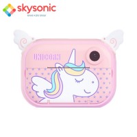 Skysonic Instant Kids Camera με θερμικό εκτυπωτή και εφαρμογή WiFi (Ροζ Μονοκεράκι)
