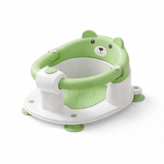 Giggles & Co. Κάθισμα Μπάνιου Μωρού 6+ Μηνών με 4 Βεντούζες & Εργονομική Πλάτη (Πράσινο)