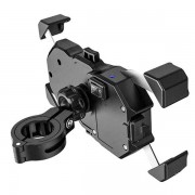 Kewig M11A Βάση Κινητού 3,5"έως 7" για Μηχανή/Ποδήλατο με Ενσύρματη (Quickcharge 3.0) και Ασύρματη φόρτιση (Qi 15W)