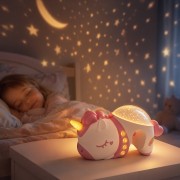 FunMuch Παιδικός LED Προτζέκτορας Αστεριών με Μουσική, Λευκούς Ήχους και Τηλεχειριστήριο - Μονόκερος